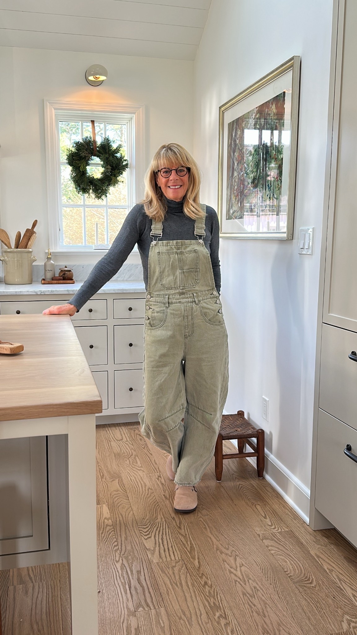 how cute is my mom rocking these overalls. i have them in 2 colors. under $50. 

#LTKFindsUnder50 #LTKSaleAlert