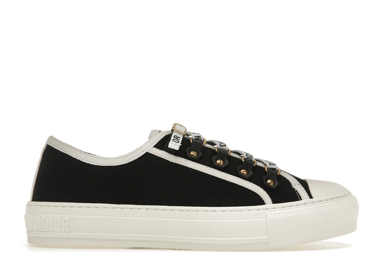 Dior Walk'N'Dior Low Top Canvas (Women's) Sneakers in Black | StockX