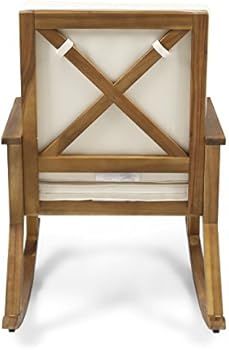 Christopher Knight Home 304650 Brent Outdoor Acacia Wood Rocking Chair with Water-Resistant, Teak... | Amazon (US)