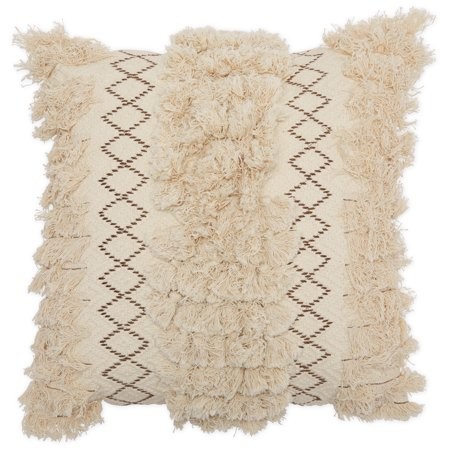 Macrame Decorative Throw Pillow, 18x18" by Drew Barrymore Flower Home | Walmart (US)