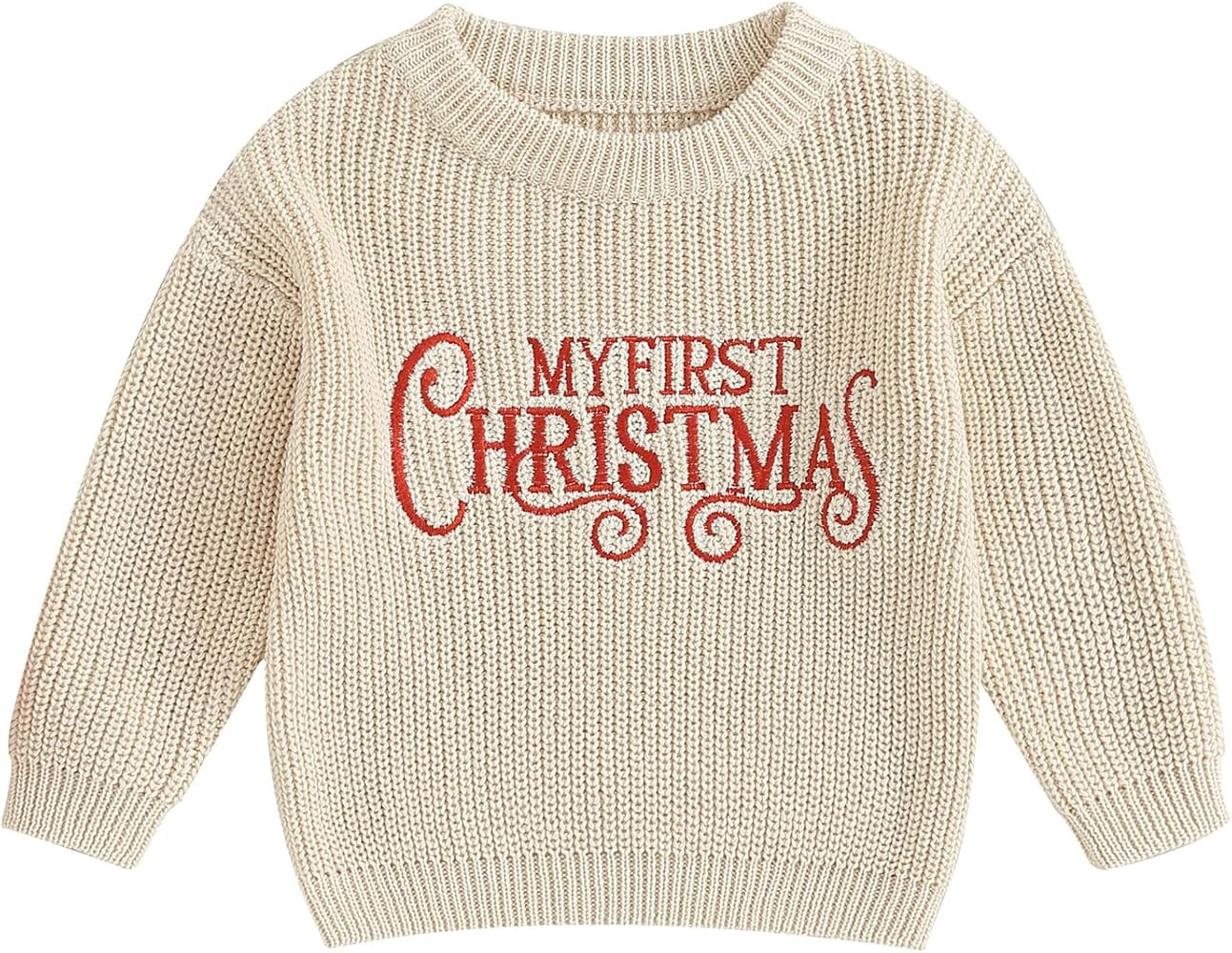 Infant Baby Boy Girl Oversized Knit Sweater Chunky Long Sleeve Pullover Sweater Shirts Warm Fall ... | Amazon (US)