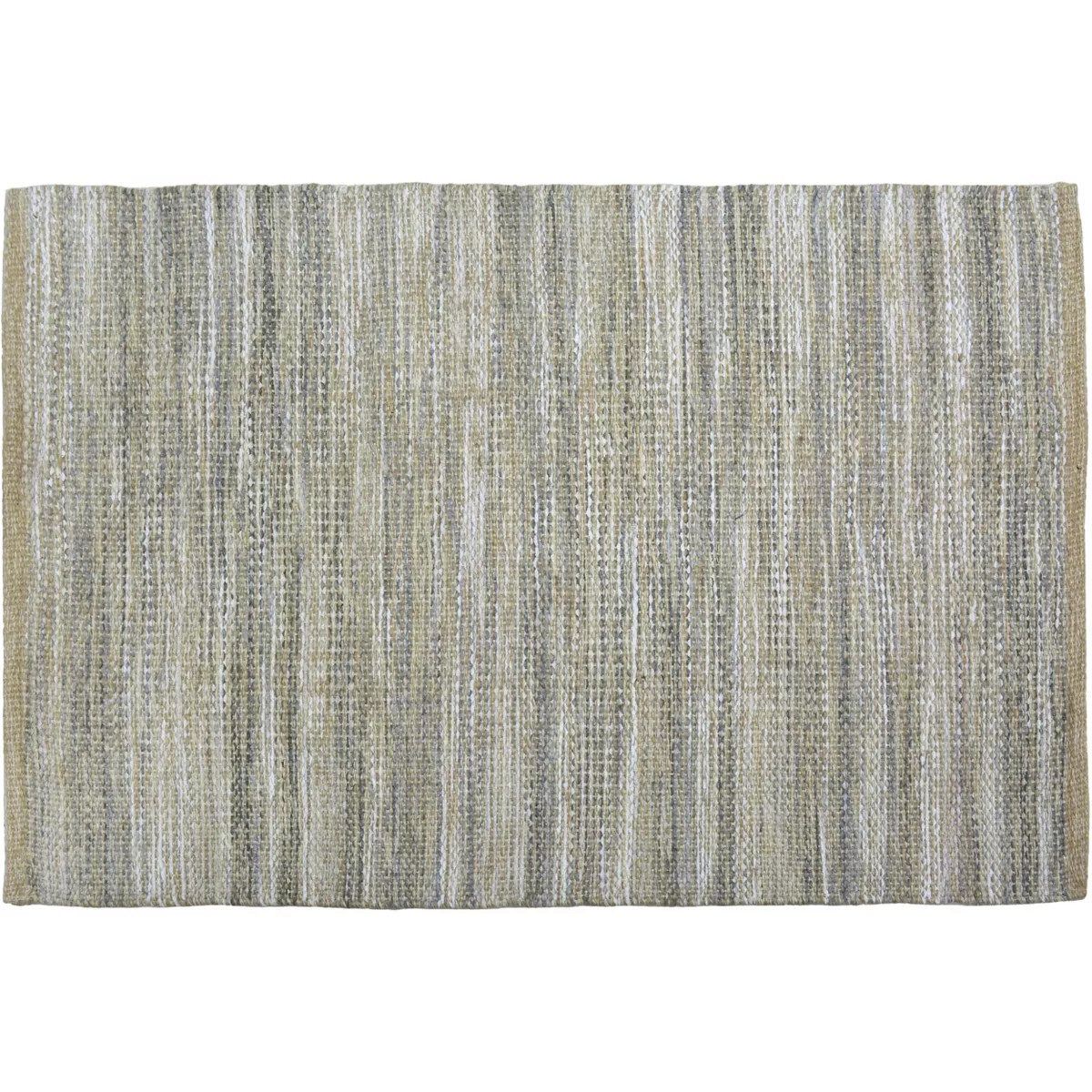 2'6"x4' Woven Accent Rug Gray - Threshold™: Handmade Rectangle, Multi-Stripe, Jute & Cotton, In... | Target