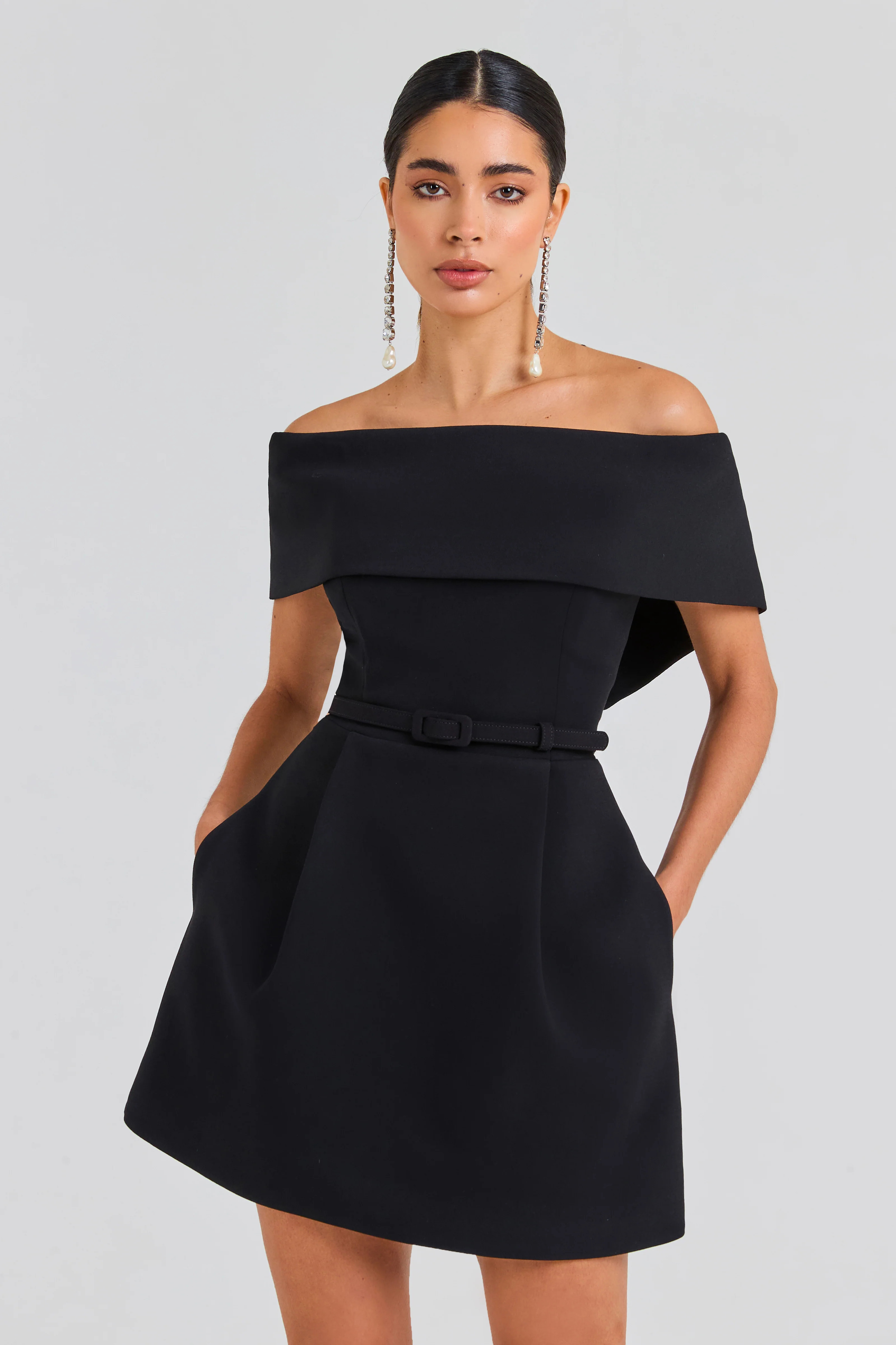 Harper Black Dress | Nadine Merabi