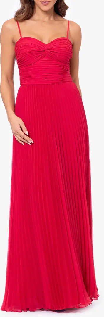 Xscape Evenings Ruched & Pleated Gown | Nordstrom | Nordstrom