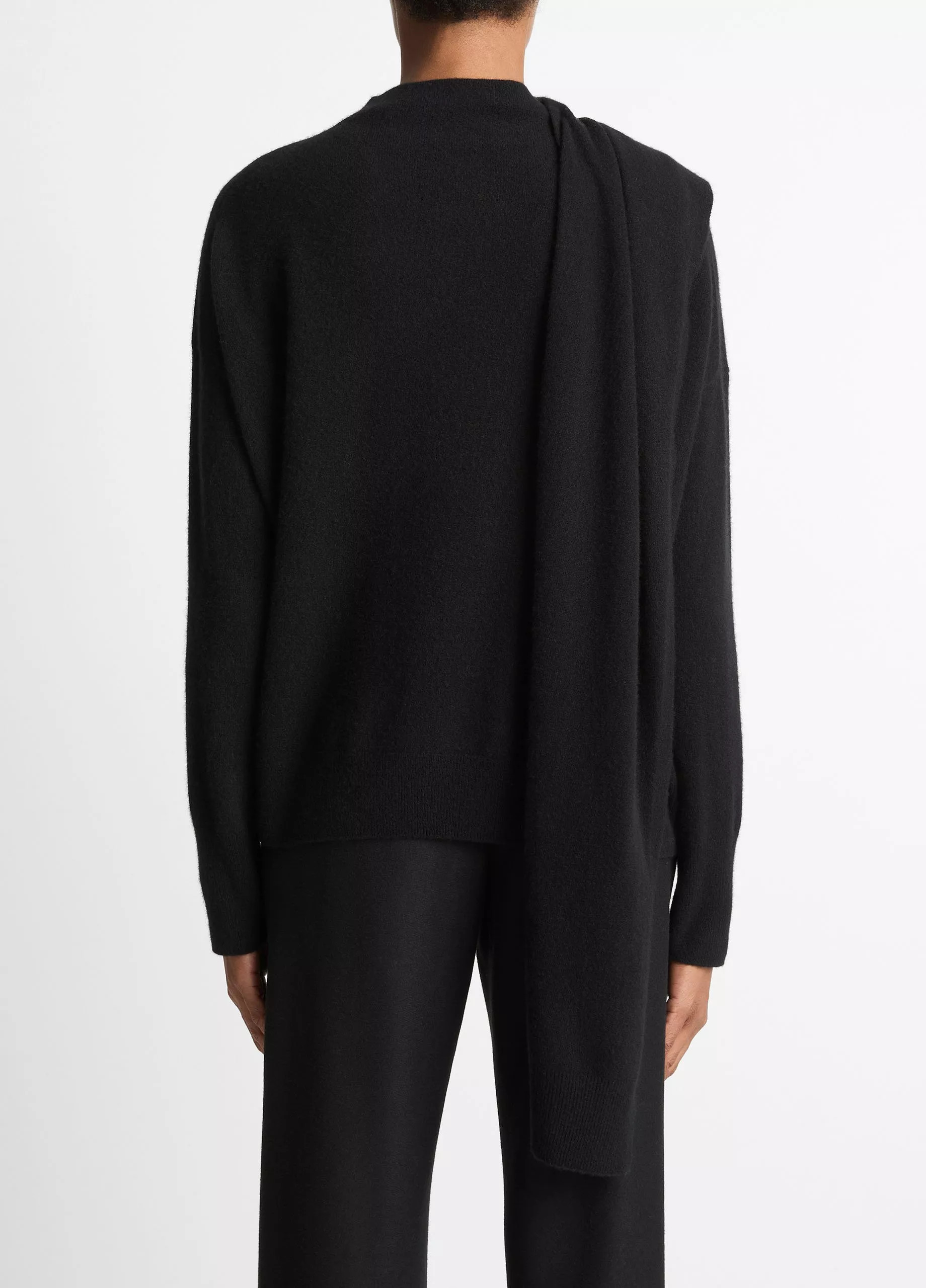 Draped-Shawl Wool-Cashmere Sweater | Vince LLC