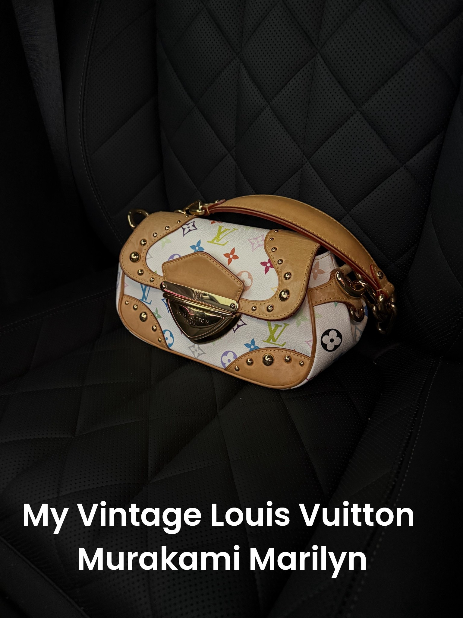 This is my Louis Vuitton, Maryland vintage bag by Takashi Murakami. I took it out with me in the car the other day and it is a fantastic bag. It holds so many items and has a great back pocket. The hardware and the design and the canvas, they just don’t make bags like that anymore. It is a stunner to carry around, and I adore it. The big koala clasp on the front is something that so many people ask me about. It is a great bag if you’re looking for a vintage piece. ￼￼￼ ￼￼

#LTKdayinmylife #LTKOver40 #LTKmomlife