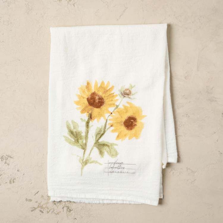 Magnolia Sunflower Tea Towel | Magnolia