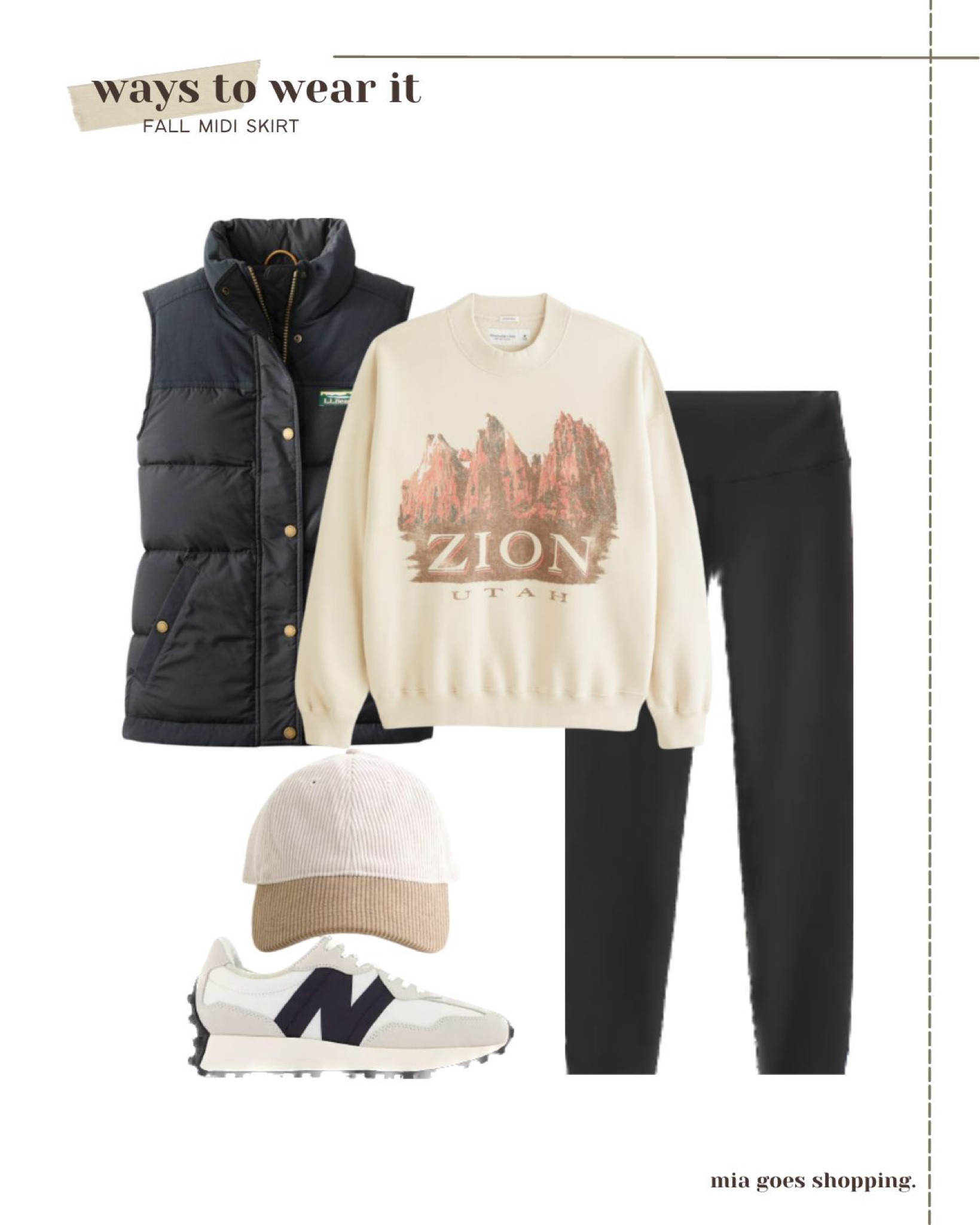 Graphic sweatshirt for fall. Fall mom outfit. Easy fall outfit. Fall layers. Fall vest. Puffer vest 

#LTKfindsunder100 #LTKstyletip #LTKSeasonal