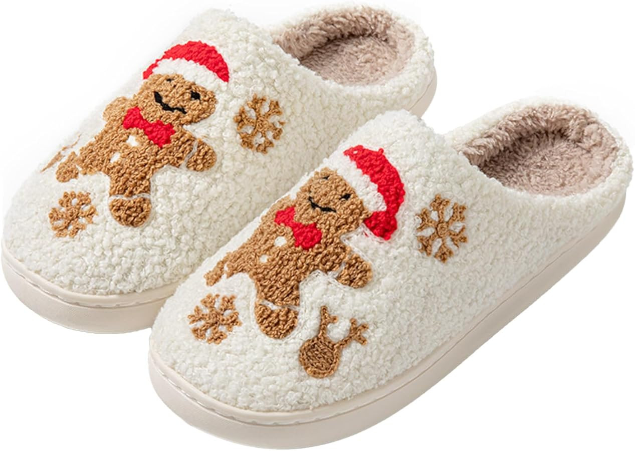 bolukets Fluffy Slippers For Women Men Warm Cozy Plush Fuzzy Cushion Slippers Slip-on House Slipp... | Amazon (UK)