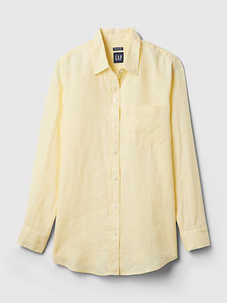 Linen Boyfriend Shirt | Gap (US)
