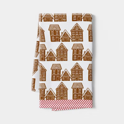 Christmas Gingerbread House Cotton Kitchen Towel - Wondershop™ | Target