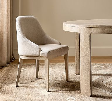 Layton Upholstered Dining Armchair | Pottery Barn (US)