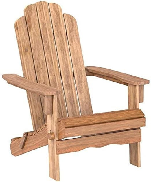 Walker Edison Outdoor Patio Wood Adirondack Foldable Chair All Weather Backyard Conversation Gard... | Amazon (US)