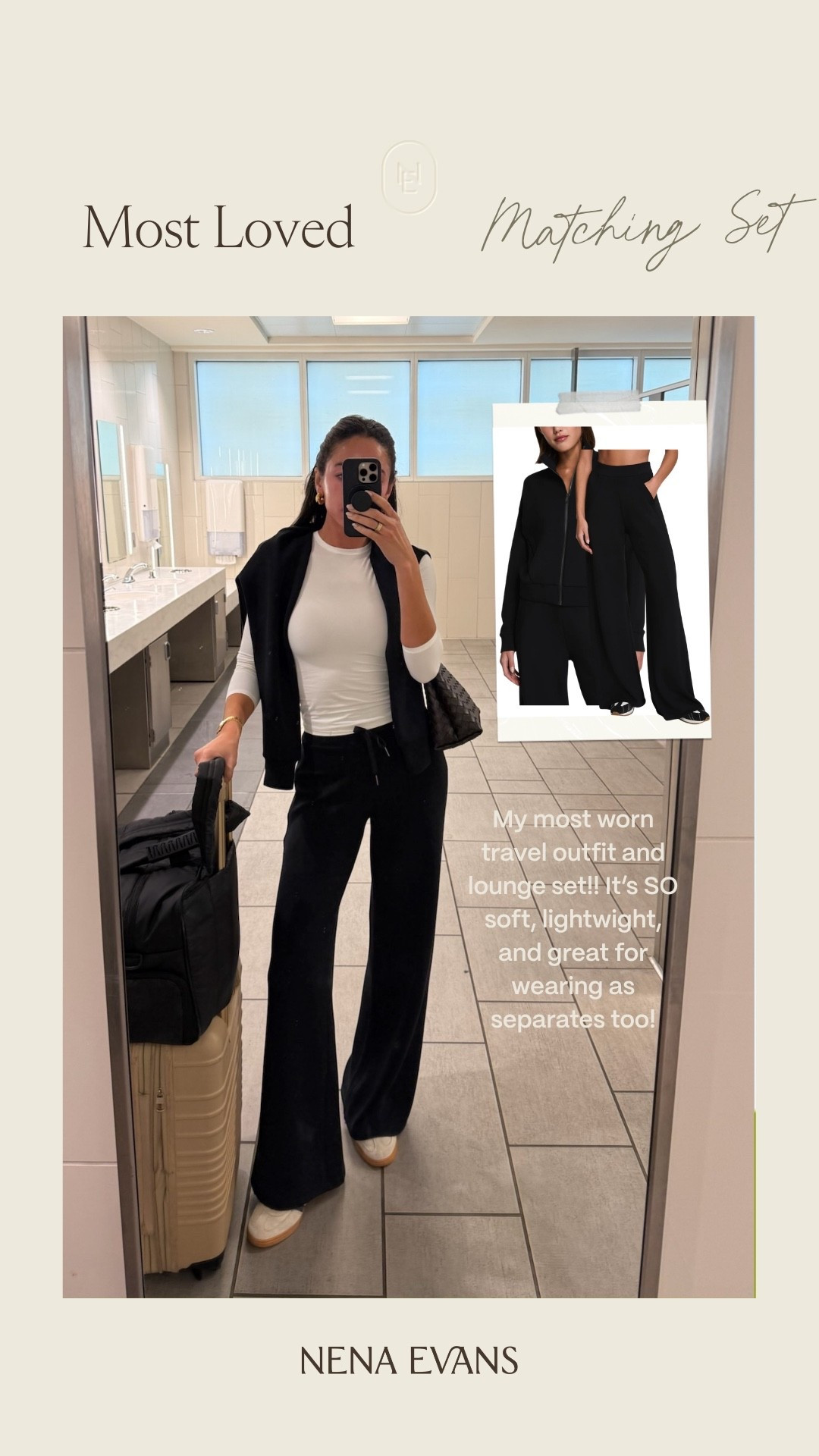 Your most loved last week! My go-to travel and lounge set! Wearing size S long sleeve top, size S jacket and size XS tall pants 

Winter outfit 
Winter style 
Winter fashion
Travel outfit 
Airport outfit 

#LTKTravel #LTKSeasonal