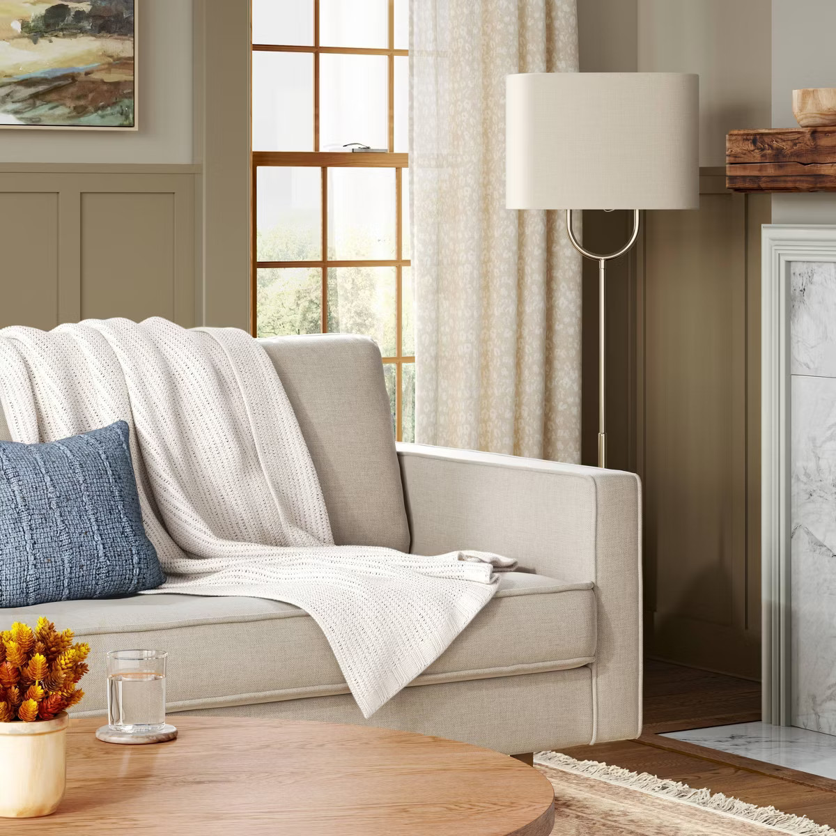 50"x60" Chenille Knit Throw Blanket Green - Threshold™ | Target