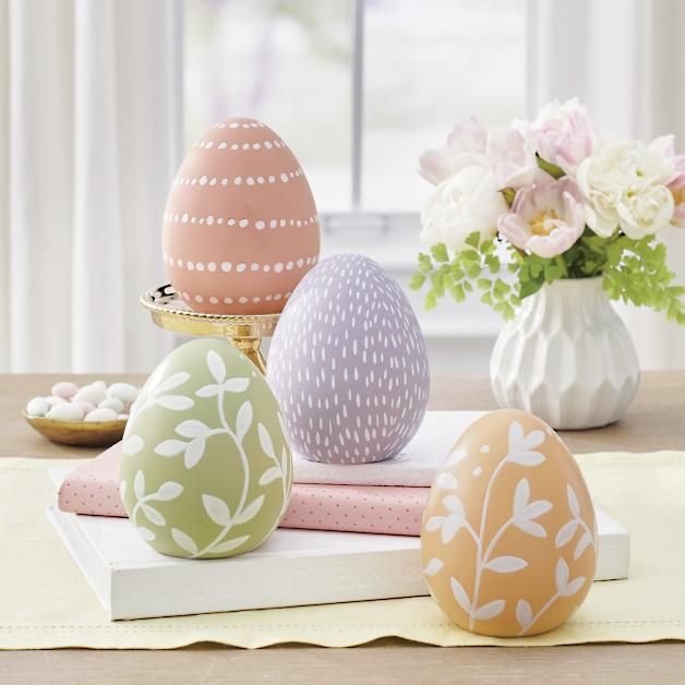 Darling Easter Eggs, Set of Four | Grandin Road | Grandin Road