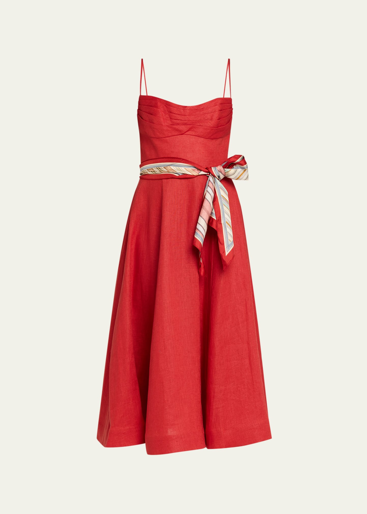 Zimmermann Rebellion Tuck Midi Dress | Bergdorf Goodman