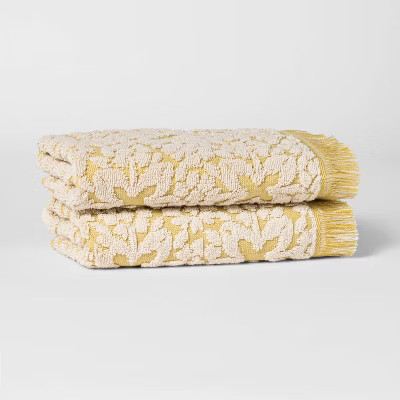 2pk Terry Plaid Hand Towel Set - Threshold™ | Target