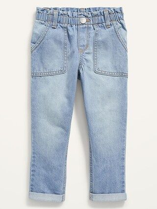 Paper-Bag-Waist Boyfriend Jeans for Toddler Girls | Old Navy (US)