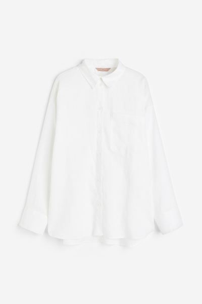 Oversized Linen-blend Shirt | H&M (US + CA)