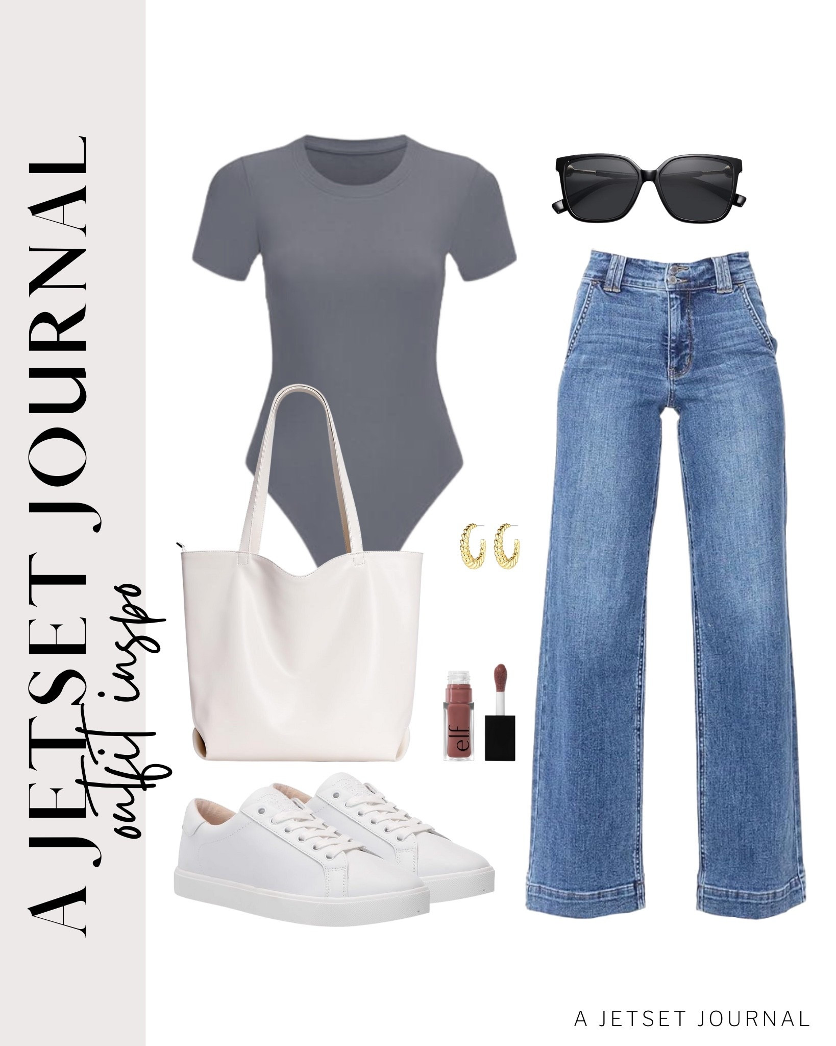 Here's a bodysuit and jeans combo you'll love for everyday wear!
wide leg jeans, short sleeve bodysuit, elf lip oil, trendy look, viral products, casual outfit idea, how to style, ways to style, transitional style, amazon fashion, affordable style, shoe inspo, transitional outfit

#LTKStyleTip #LTKSeasonal #LTKU