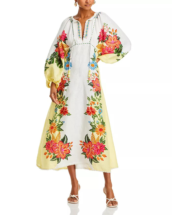 Bloom Garden Linen Maxi Dress | Bloomingdale's (US)