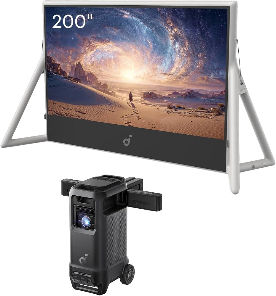 soundcore Nebula X1 Pro Mobile Theater: 4K Triple Laser Projector with 200" Silent Inflatable Scr... | Amazon (US)
