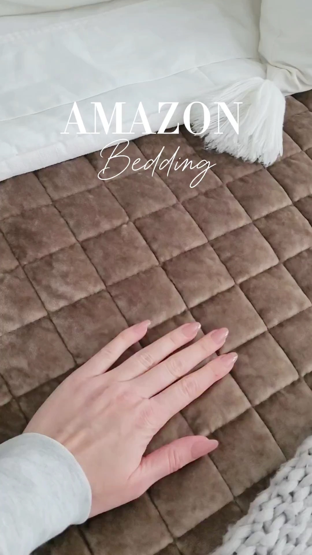 Luxe Amazon bedding - update your primary bedroom bedding with this mocha brown quilt set that looks and feels so much more expensive than it is! Amazon home, amazon bedding, neutral bedroom

#LTKHome #LTKSaleAlert