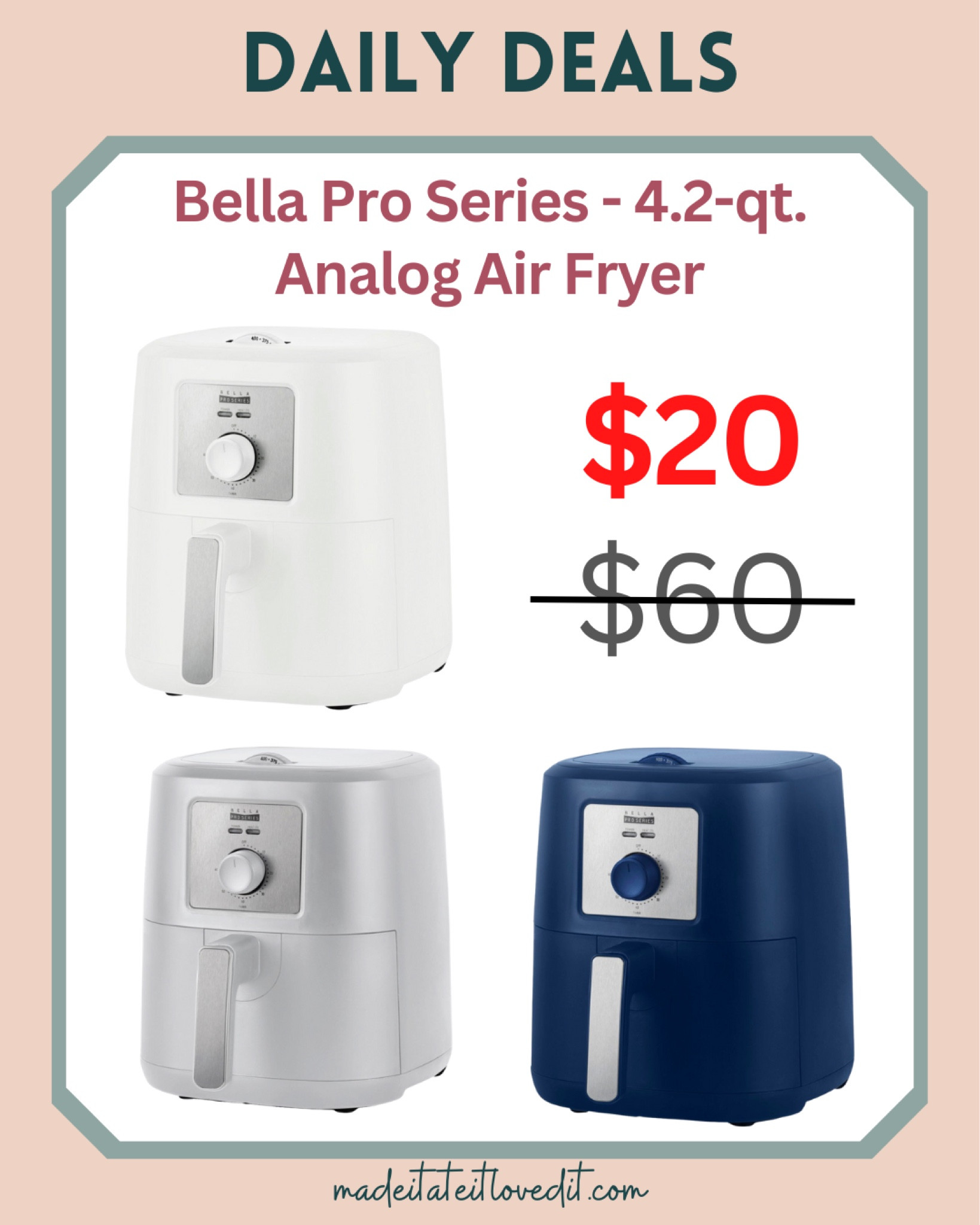 Best Air Fryer deal: This Bella Analog Air Fryer is now at just