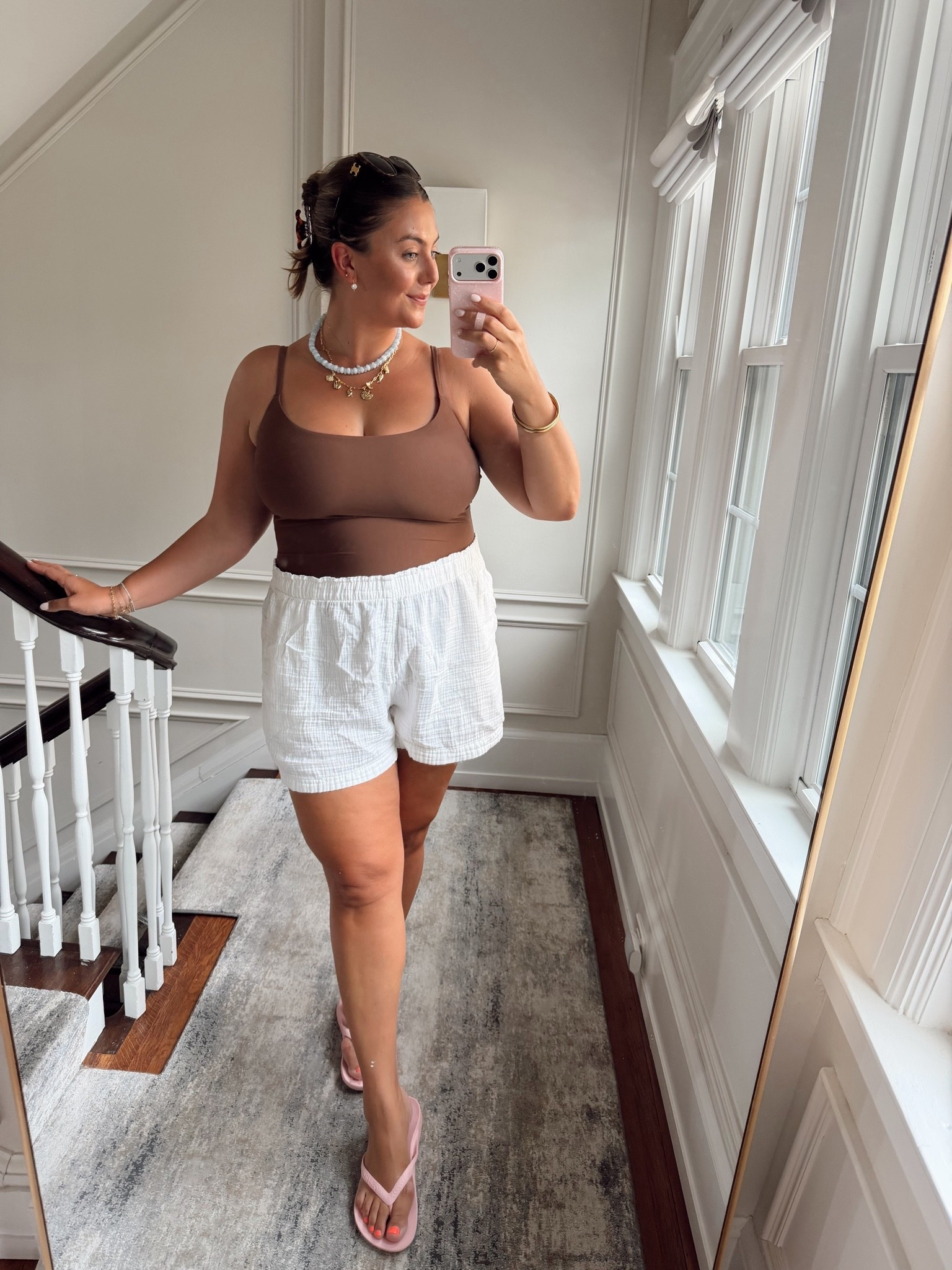 Wearing size 2X in swimsuit - use CARALYN15 at @STYLEST for 15% off // shorts are Gap last year - linking this years style, wearing size XXL in shorts

#LTKMidsize #LTKSeasonal #LTKSwim