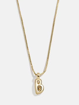 Gwen Mini Bubble Initial Necklace - Gold | BaubleBar
