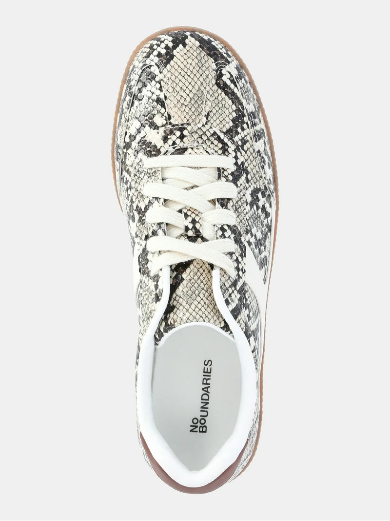 No Boundaries Women’s Lace Up Sport Sneakers, Wide Width Available - Walmart.com | Walmart (US)