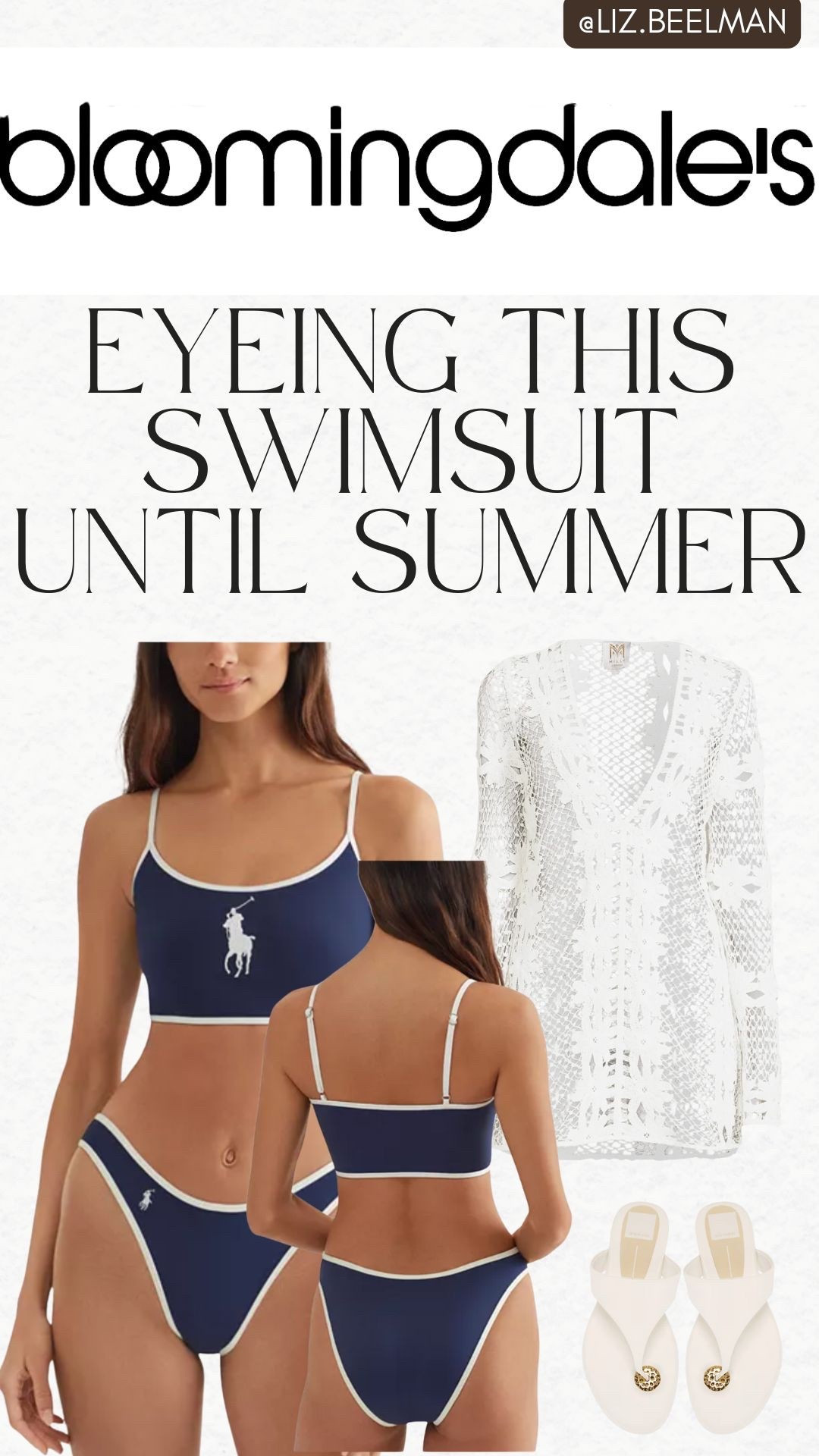BLOOMINGDALES: Eyeing this swimsuit until summer 

#ralphlauren 