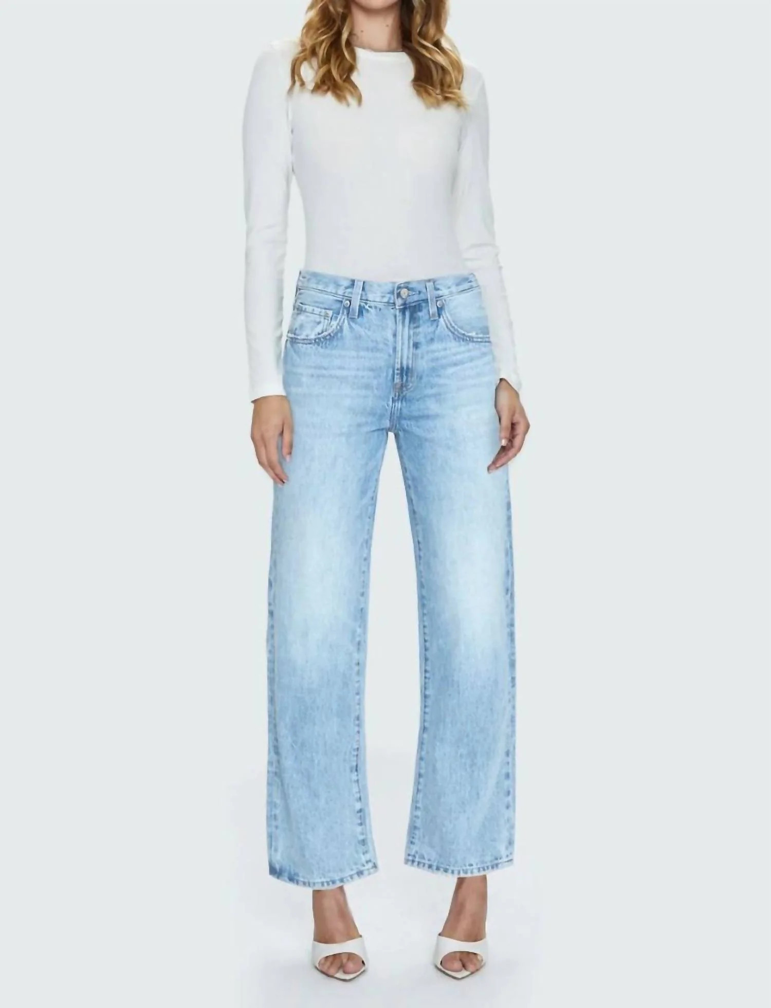 Lexi Bowed Straight Jeans In Enchanted Vintage | Shop Simon