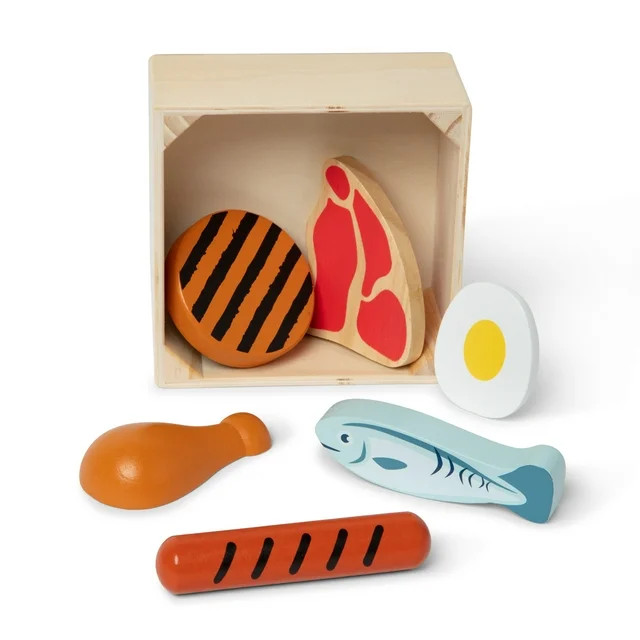 Melissa & Doug Wooden Food Groups Play Food Set – Protein - FSC-Certified Materials | Walmart (US)