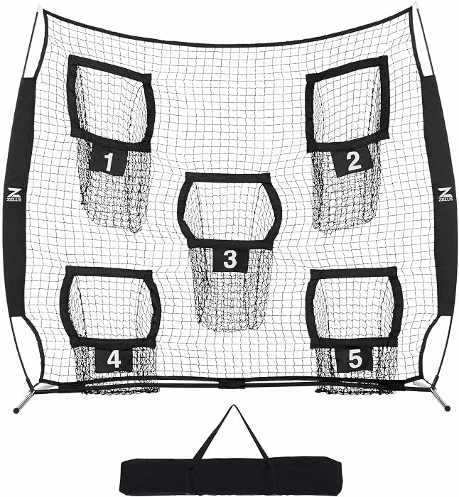 ZELUS 7 x 7ft Football Trainer Throwing Net | Training Target Practice with 5 Targets | Great for... | Amazon (US)