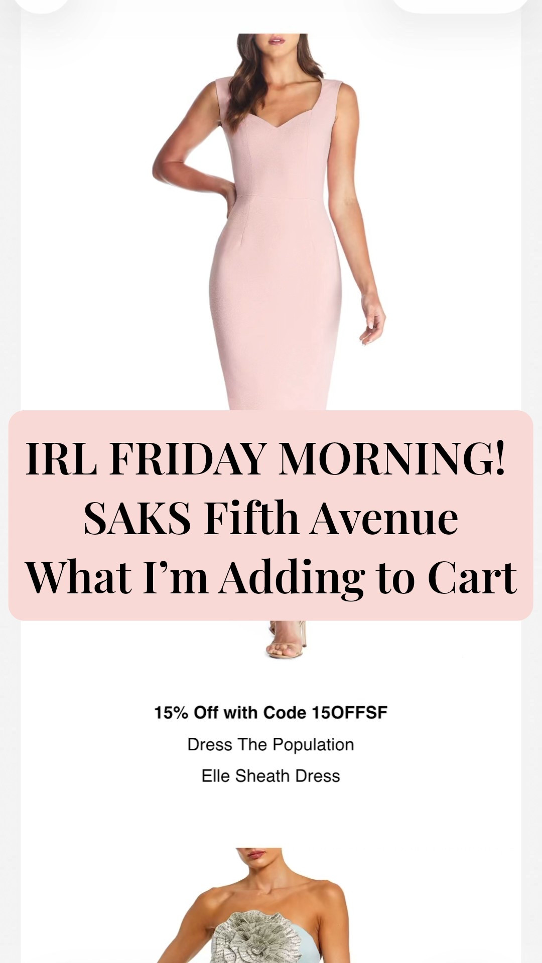 IRL FRIDAY MORNING! SAKS Fifth Avenue funds for women: What I’m Adding to Cart

Any favorites ? Gift guide ideas for the holiday and party dresses for women. Lovely pieces styled beautifully together ! 

#LTKStyleTip #LTKSaleAlert #LTKHoliday