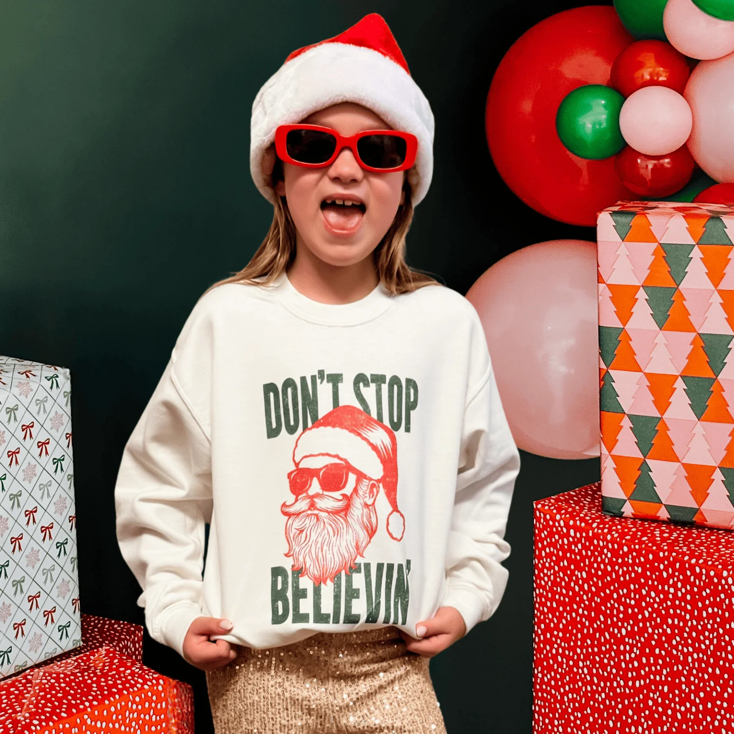 Don't Stop Believin' - Kids Crewneck | Mountain Moverz