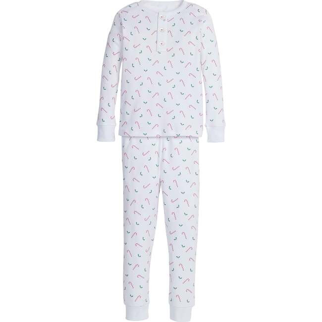 Little English | Printed Jammies, Candy Cane Lane (Multicolor, Size 4-5Y) | Maisonette | Maisonette