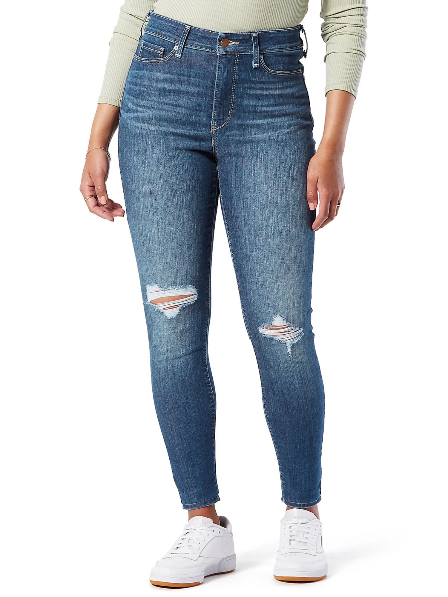 Signature by Levi Strauss & Co. Women's Simply Stretch Shaping High Rise Super Skinny Jeans - Wal... | Walmart (US)