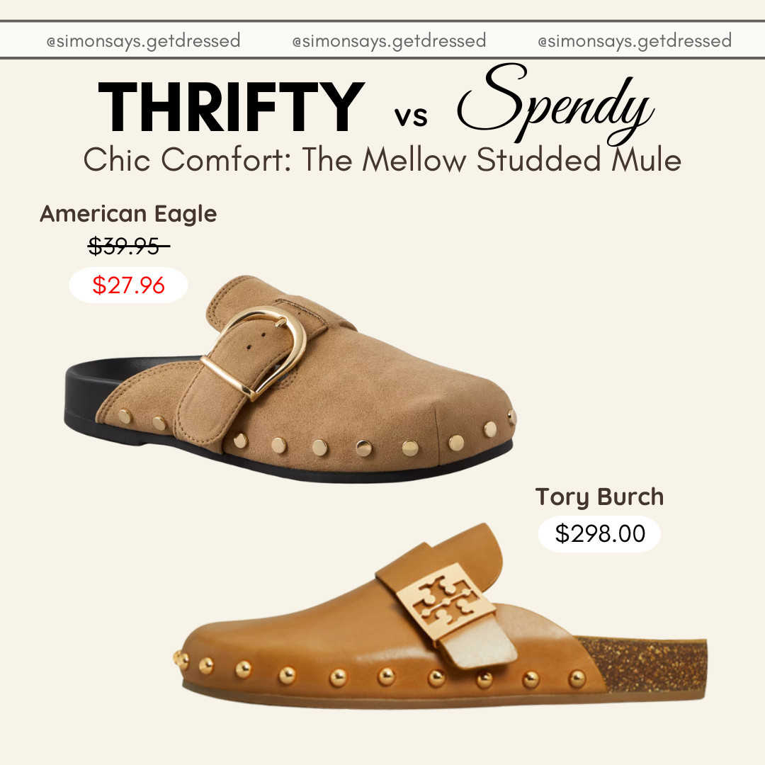 👠✨ Thrifty Vs. Spendy: Chic Comfort with the Mellow Studded Mule! Whether you're on the hunt for an affordable gem or a luxe investment, these studded mules bring style and comfort to your everyday look. 💖

Tap Buy Now to shop both options today! 🛍️

#ThriftyVsSpendy #MellowStuddedMule #ShopNow #ComfortInStyle #LTKFinds #LTKsale #Ad 

 #LTKSpringSale 

#LTKStyleTip #LTKBeauty