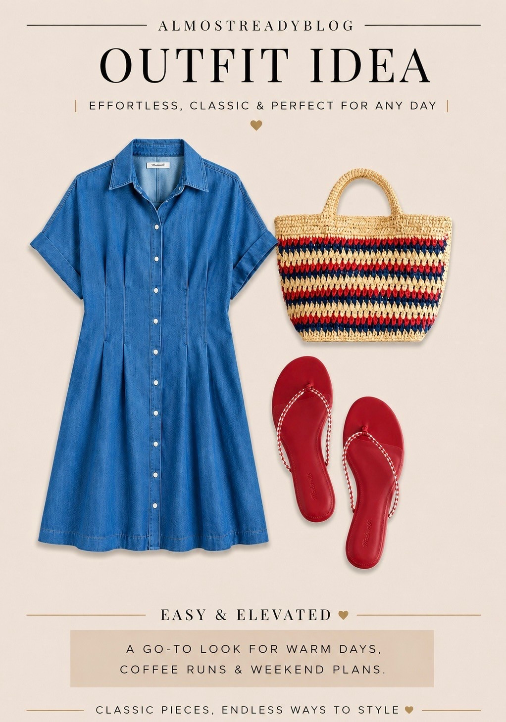 Don’t miss the exclusive LTK @Madewell sale! I wear the XS - love this simple, chic, warm weather look!