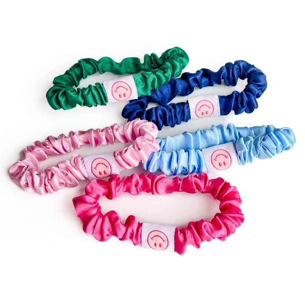 Packed Party 'Smiles For Miles' Sleep Scrunchie Set, 5 pcs - Walmart.com | Walmart (US)