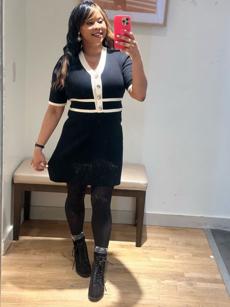 Perfect dress for flight attendants or job interview. Love this colorblock shift sweater dress. From Ann Taylor, I recommend going down one to two sizes. 

#LTKsalealert #LTKstyletip
