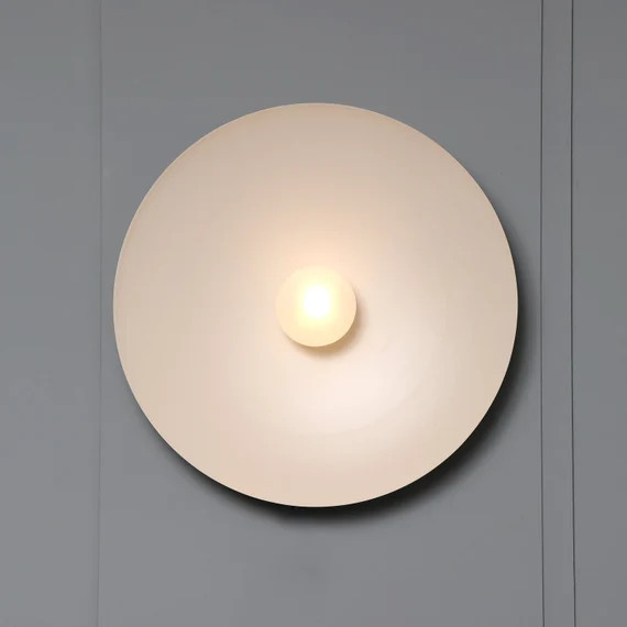 DELIBA Gold Mat Brass Wall Sconce Globe Sconce Minimal Sconce - Etsy | Etsy (US)