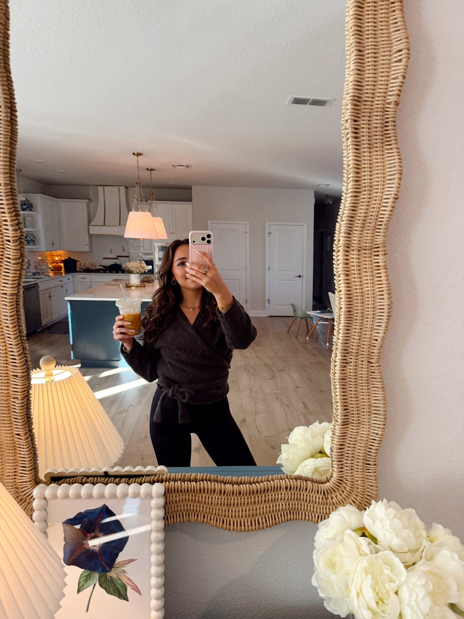 Morning!!! Love this comfy outfit I’ve been wearing on repeat. An Amazon wrap sweater that is great for the price!! And my set I bought a few weeks ago. By far my most comfortable leggings ever!!! 

#LTKmomlife #LTKgrwm #LTKmorningroutine