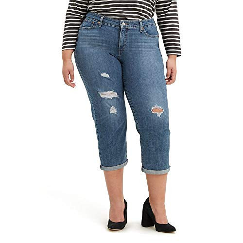Levi's Women's Plus-size Plus-Size Boyfriend Jeans Pants, -hawaii blue, 40 (US 26) | Amazon (US)
