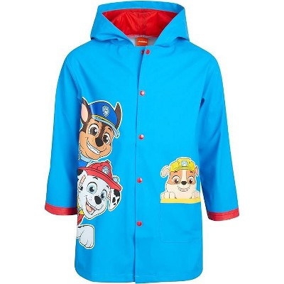 Paw Patrol Boys' Rain Jacket - Hooded Slicker Shell Raincoat: (Size: 4-5) | Target