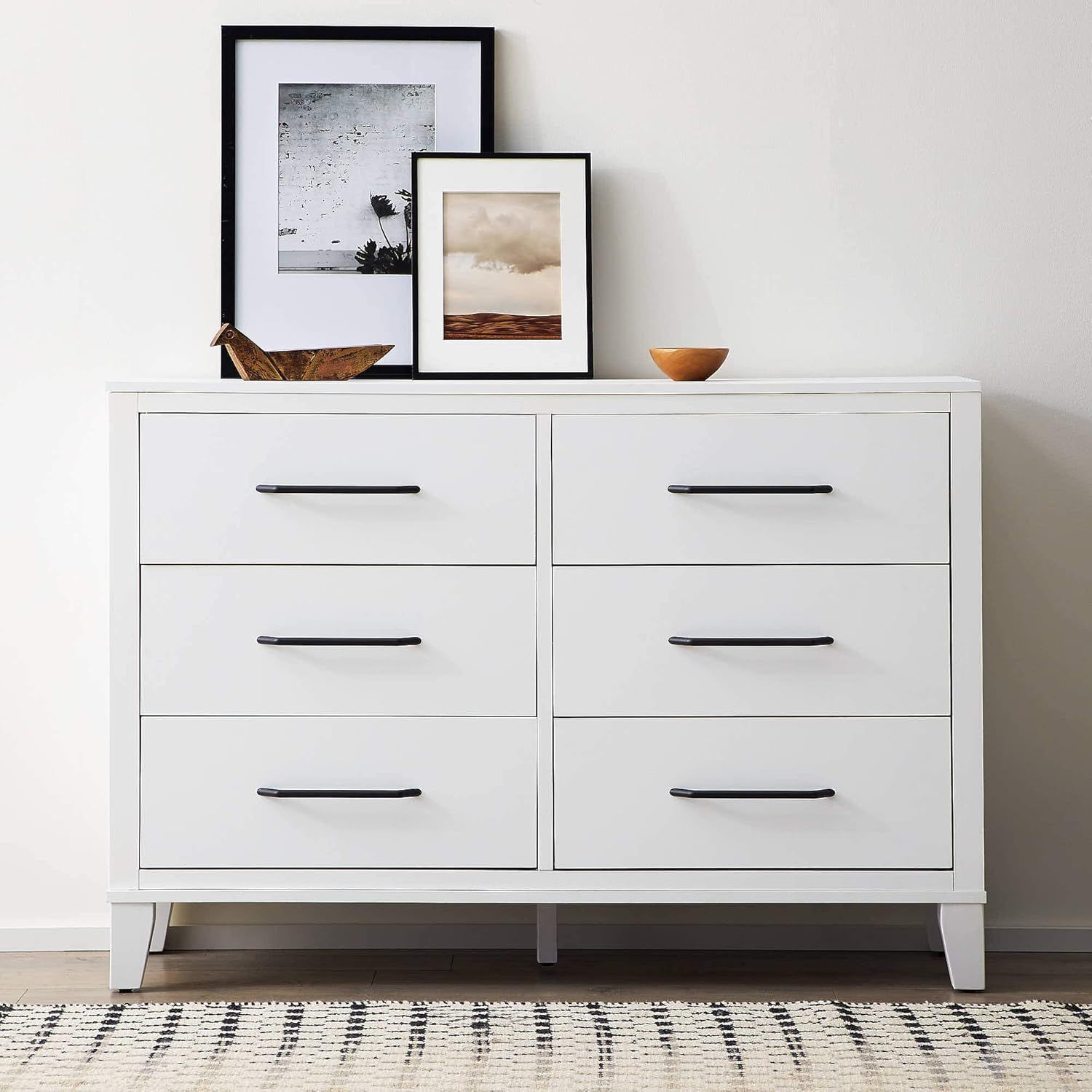 Edenbrook Daley Six Drawer Modern Design-Easy Assembly Dresser, White | Amazon (US)