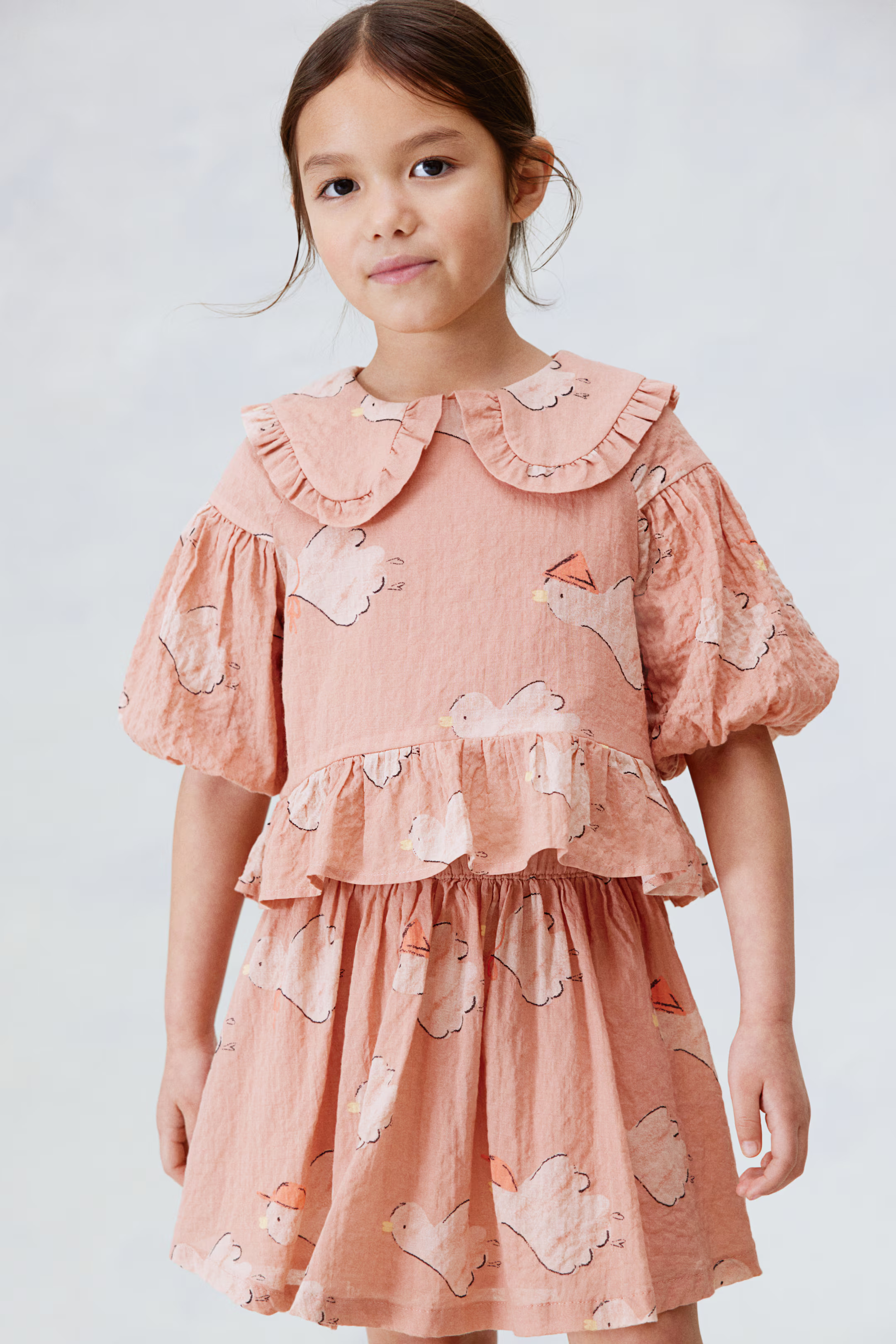 Puff-Sleeve Seersucker Blouse | H&M (US + CA)